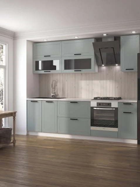 Кухонный гарнитур 2,6м Монако шарли бриз, белый, МИФ